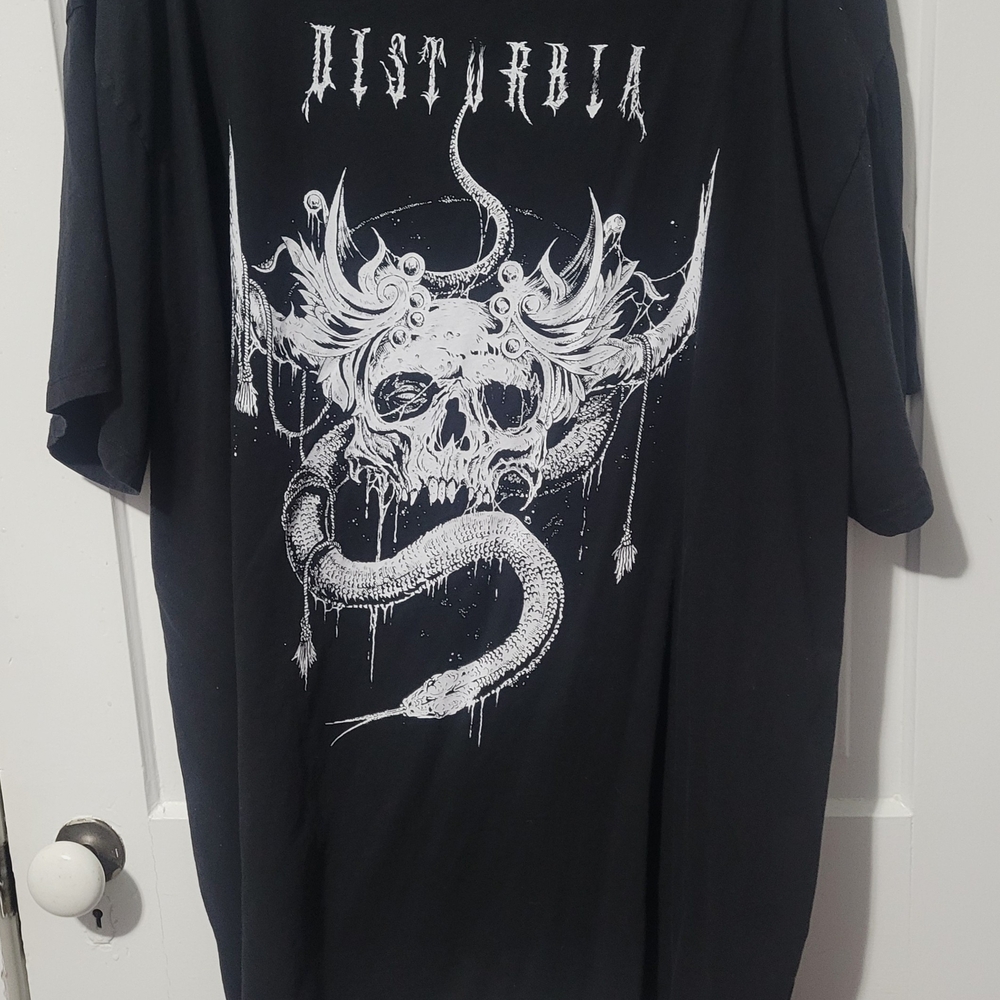 Disturbia Temptation Snakes Oversize T-Shirt Dress Roomy On 2x Body